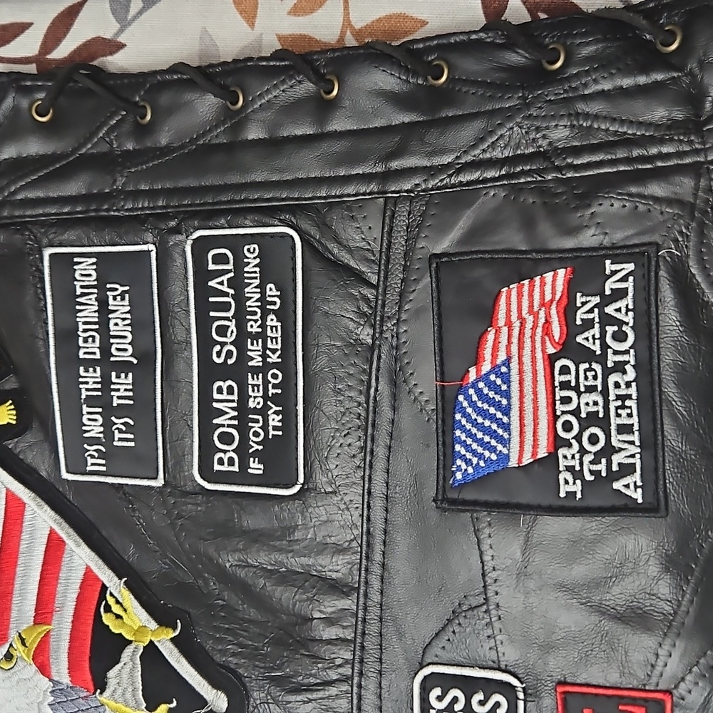 Diamond Supply Co. Black Leather Vest - Picture 13 of 16